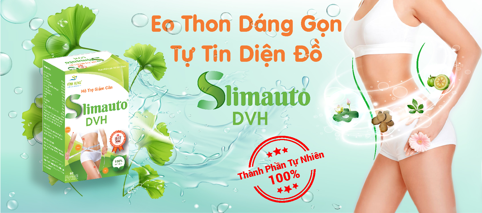Slimauto - Thuốc giảm cân tập trung giảm mỡ trắng